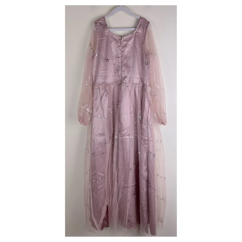 Joyfolie | Cowgirl Princess Cottagecore Fairy Floral Layla Dress Blush | 12